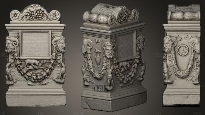 Grave altar51 stl model for CNC